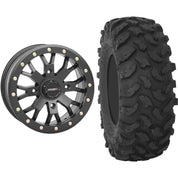 Set of 2 Mounted Wheel and Tire Kit Wheel: 14x7 6+1 4/156 Tire: 32x10-14 8 Ply