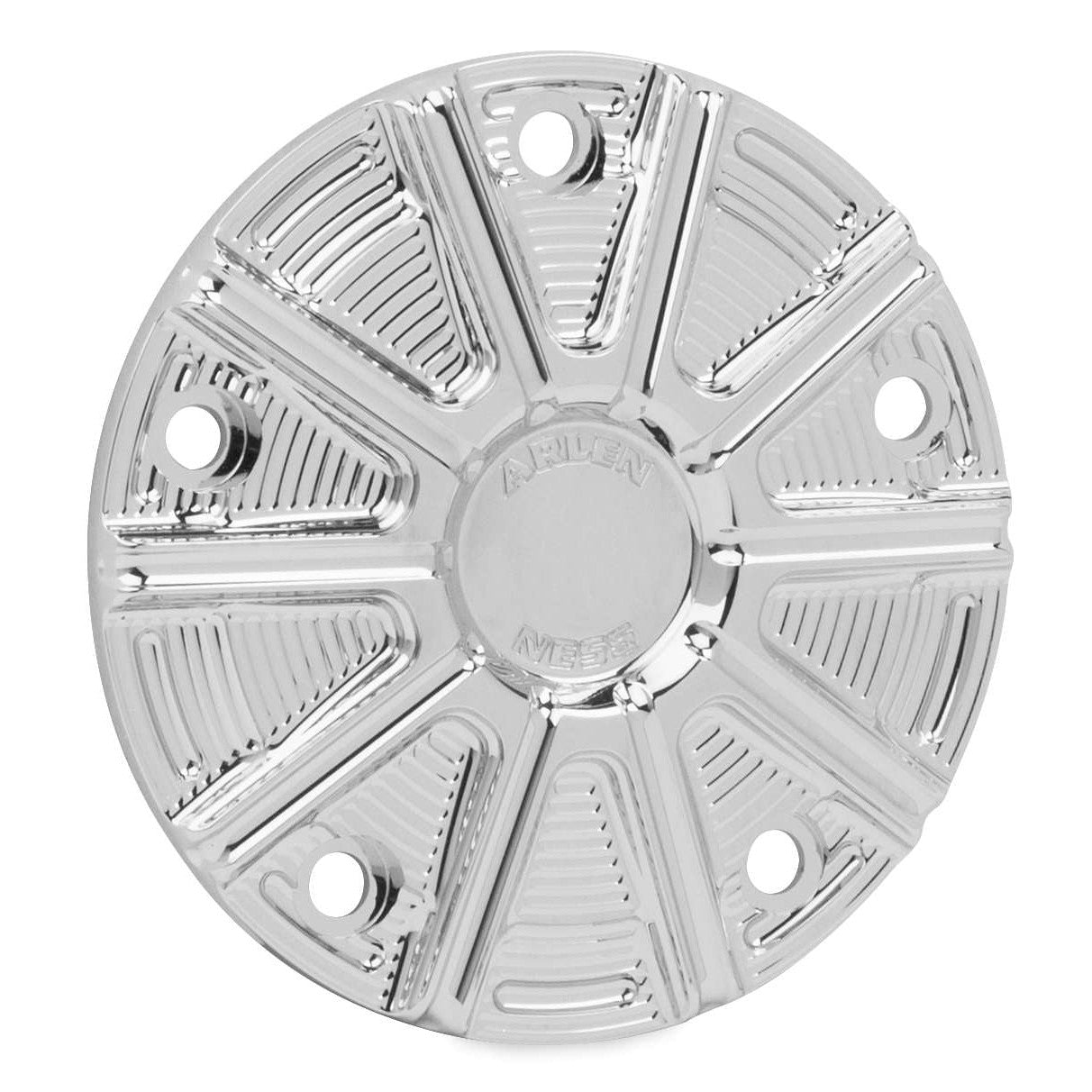 Arlen Ness Tech Chrome 10 Gauge Points Ignition Timing Cover Harley Twin Cam New