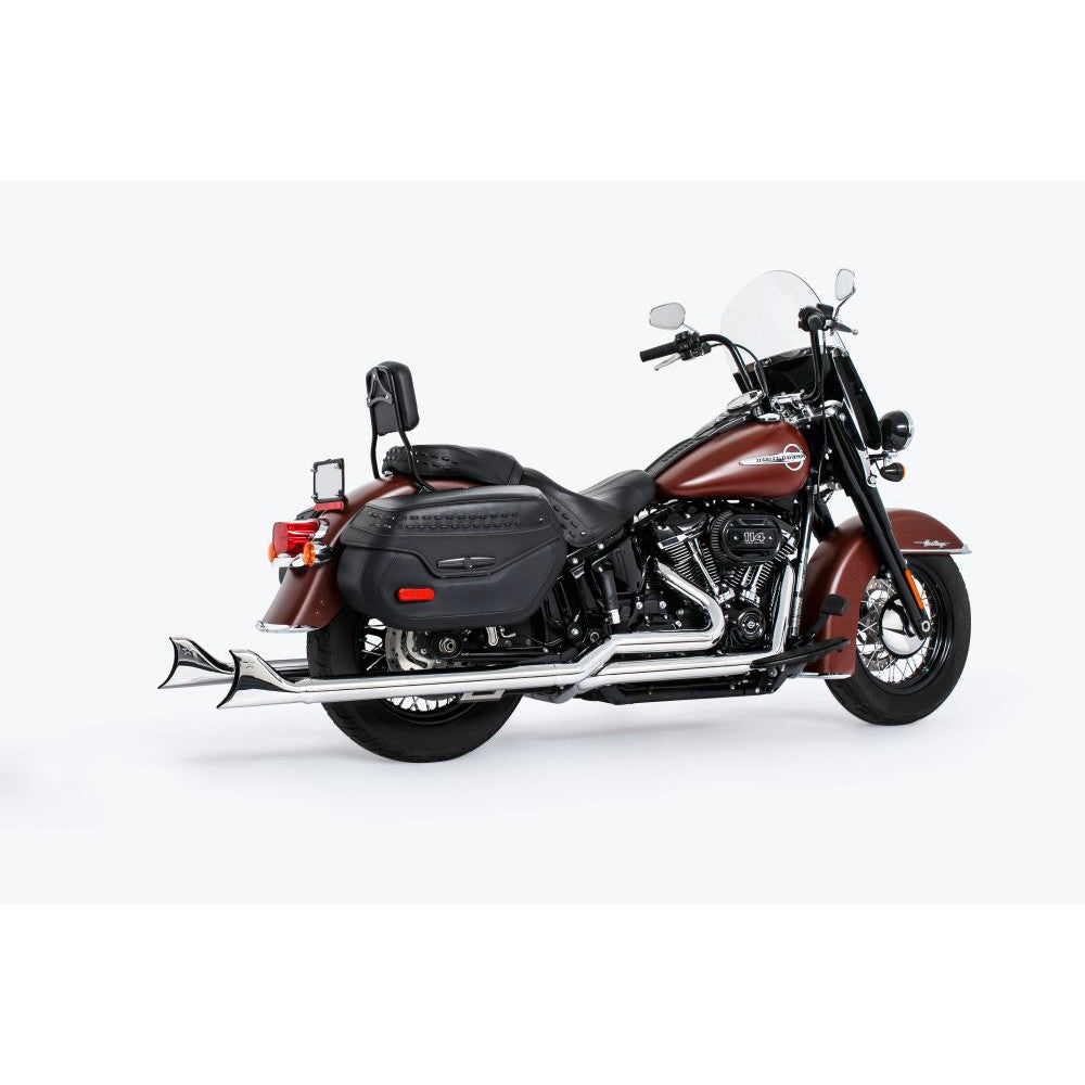 Freedom Performance Sharktail Duals Exhaust System Chrome HD00771
