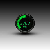 Intellitronix LED Digital Bargraph Memory Tachometer - Black Bezel - Green