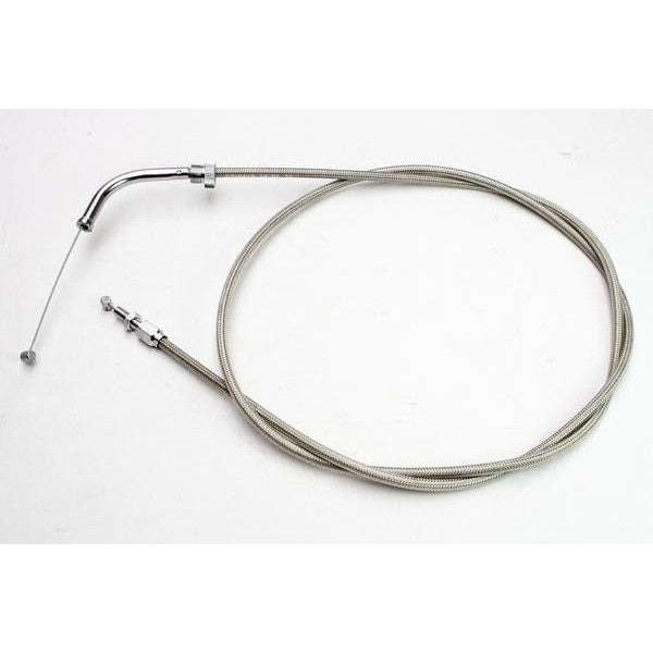 Motion Pro Stainless Steel Armor Coat Throttle Push Cable For Honda Valkyrie 1500 GL1500C 1997-2003