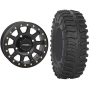 Set of 2 Mounted Wheel and Tire Kit Wheel: 15x7 5+2 4/156 Tire: 33x10-15 8 Ply