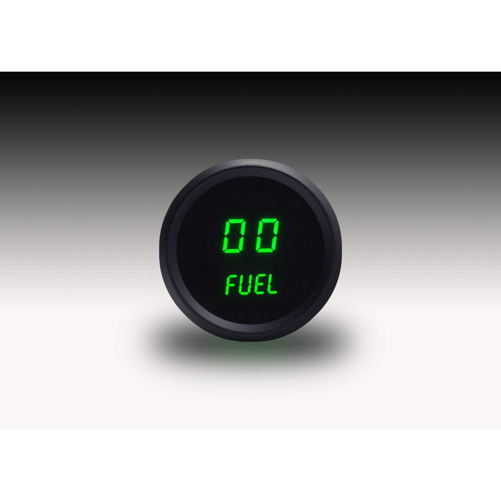 Intellitronix Fuel Level LED Digital Gauge in Black Bezel - Green