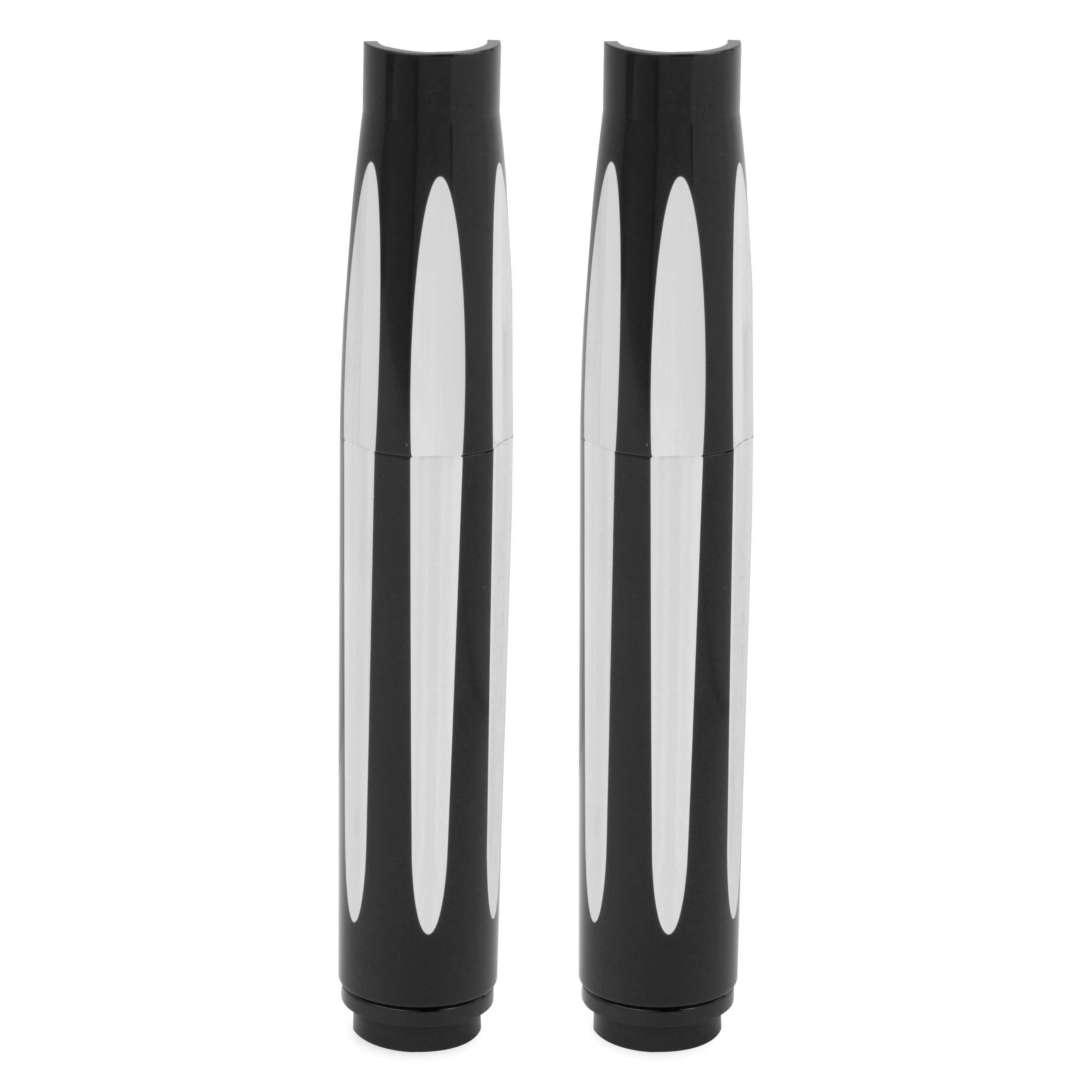 Arlen Ness Deep Cut Black Pushrod Covers for Harley 99-16 Twin Cam Set of 4 New