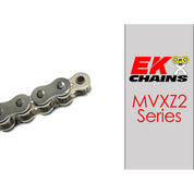 Ek Chains Drivetrain 120 / Chrome EK 525-MVXZ2 Motorcycle Drive Chain (Specify Links and Color) Rivet Master Link