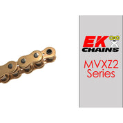 Ek Chains Drivetrain 120 / Gold EK 525-MVXZ2 Motorcycle Drive Chain (Specify Links and Color) Rivet Master Link