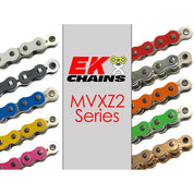 Ek Chains Drivetrain 120 / Natural EK 525-MVXZ2 Motorcycle Drive Chain (Specify Links and Color) Rivet Master Link