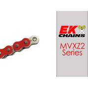 Ek Chains Drivetrain 120 / Red EK 525-MVXZ2 Motorcycle Drive Chain (Specify Links and Color) Rivet Master Link