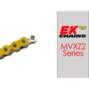 Ek Chains Drivetrain 120 / Yellow EK 525-MVXZ2 Motorcycle Drive Chain (Specify Links and Color) Rivet Master Link