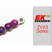 Ek Chains Drivetrain 150 / Metallic Purple EK 520-ZVX3 Motorcycle Drive Chain (Specify Links and Color) Rivet Master Link