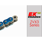 Ek Chains Drivetrain 160 / Metallic Blue EK 520-ZVX3 Motorcycle Drive Chain (Specify Links and Color) Rivet Master Link
