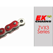 Ek Chains Drivetrain 160 / Metallic Red EK 520-ZVX3 Motorcycle Drive Chain (Specify Links and Color) Rivet Master Link