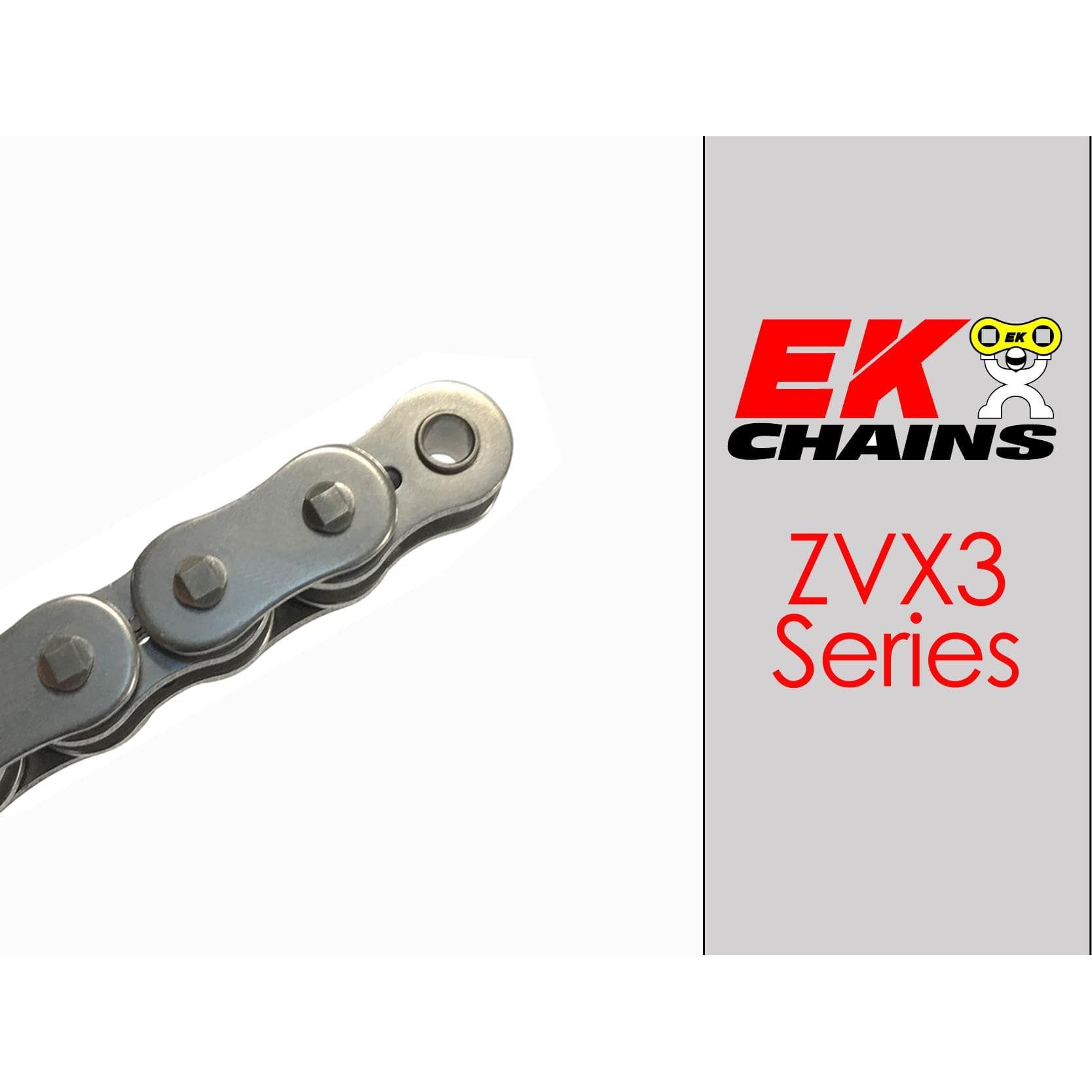 Ek Chains Drivetrain 160 / Natural EK 520-ZVX3 Motorcycle Drive Chain (Specify Links and Color) Rivet Master Link