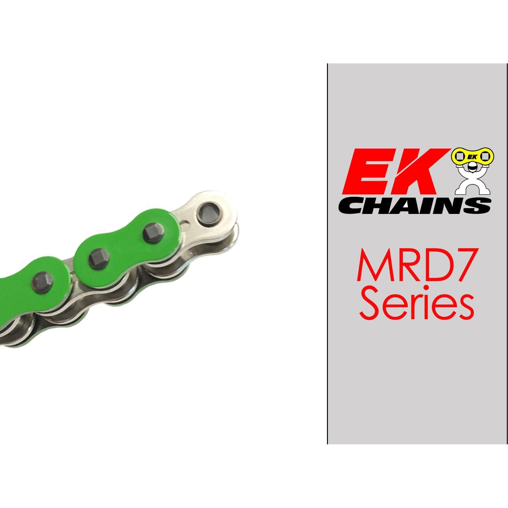 Ek Chains Drivetrain Green EK 520-MRD7 MX Drive Chain - 120 Links (Specify Color) Clip Master Link