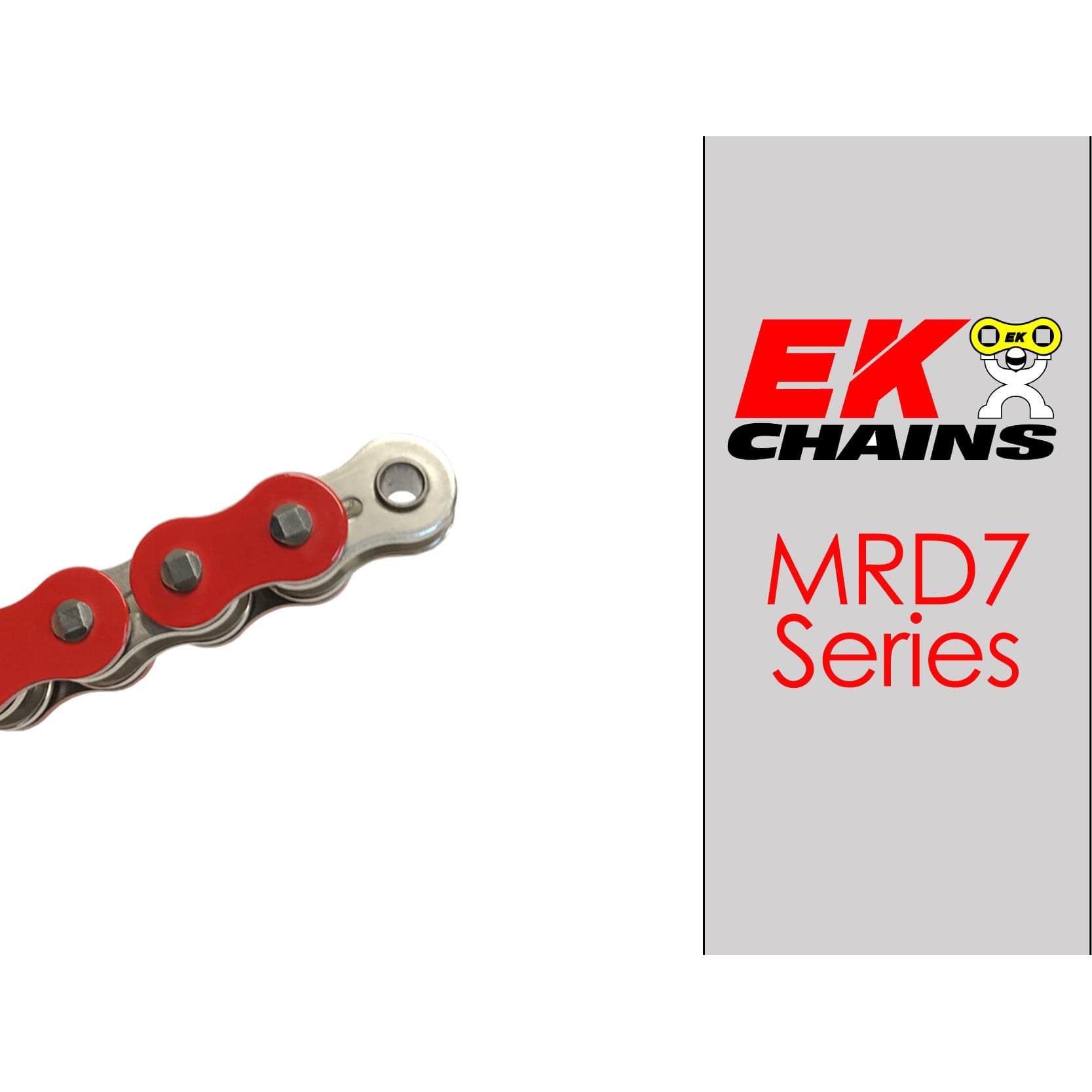 Ek Chains Drivetrain Red EK 520-MRD7 MX Drive Chain - 120 Links (Specify Color) Clip Master Link