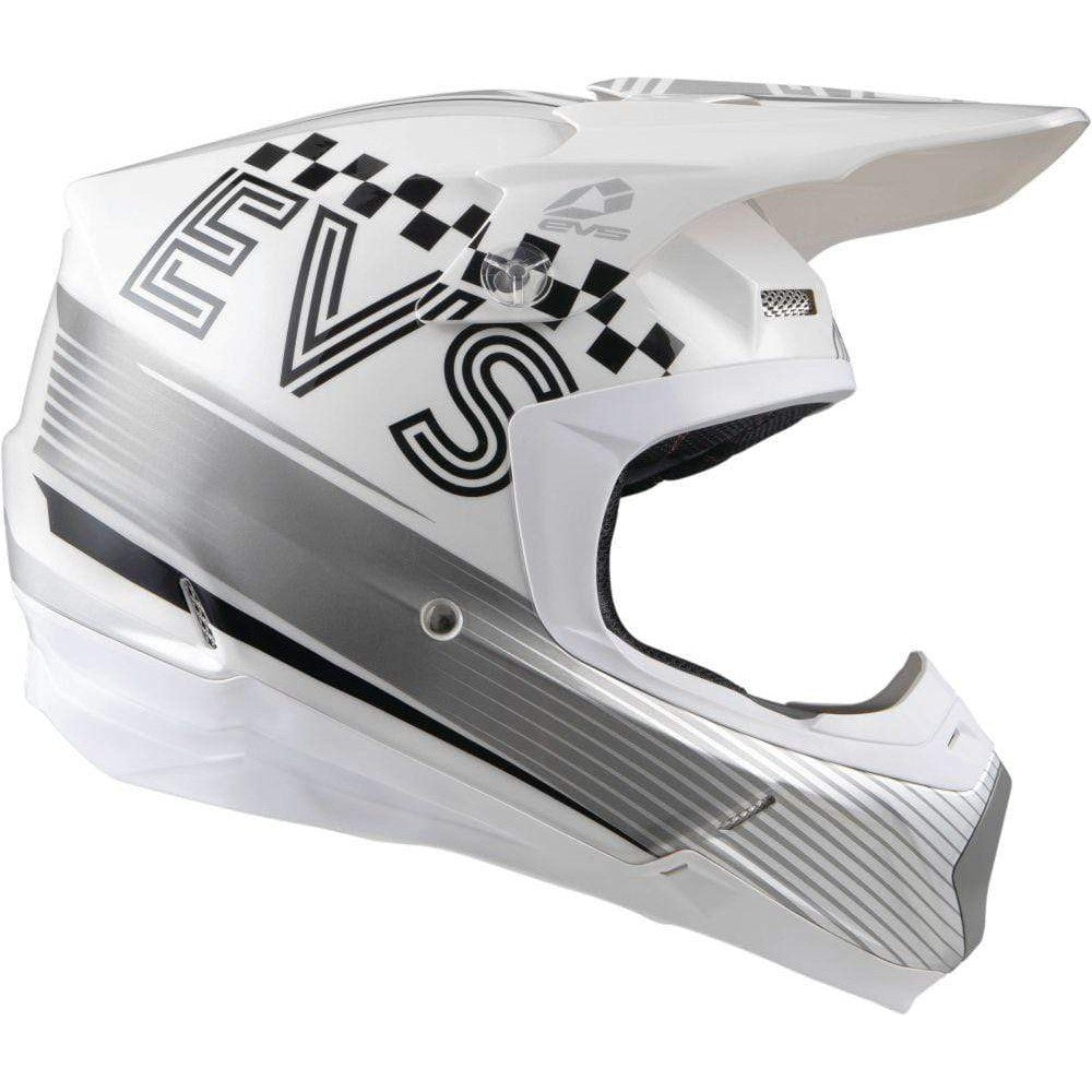  White EVS T5 Torino Helmet