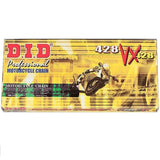 DID 428VX Pro-Street X-Ring VX Series Chain 126 Links for Street Motorcycle
