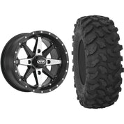 Set of 2 Mounted Wheel and Tire Kit Wheel: 15x7 5+2 4/137 Tire: 32x10-15 8 Ply