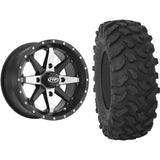 Set of 2 Mounted Wheel and Tire Kit Wheel: 15x7 5+2 4/137 Tire: 32x10-15 8 Ply