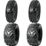 Set of 4 ATV DURO Tires (DI-K211 25x8-12 Front, DI-K721A 25x10-12 Rear)