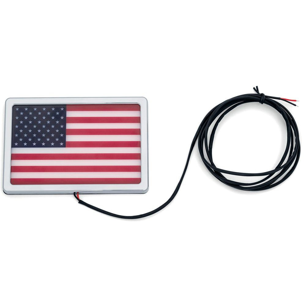 Kuryakyn LED Freedom Flag Chrome
