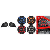 SSV Works Side Panel 6.5" Speaker Pods With Red Grilles For Polaris Slingshot 15-21