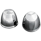 Harley FLSTN Softail Deluxe 2005-2014Peaked Axle Caps Front Chrome by Kuryakyn