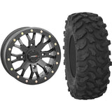 Set of 2 Mounted Wheel and Tire Kit Wheel: 15x7 6+1 4/156 Tire: 32x10-15 8 Ply
