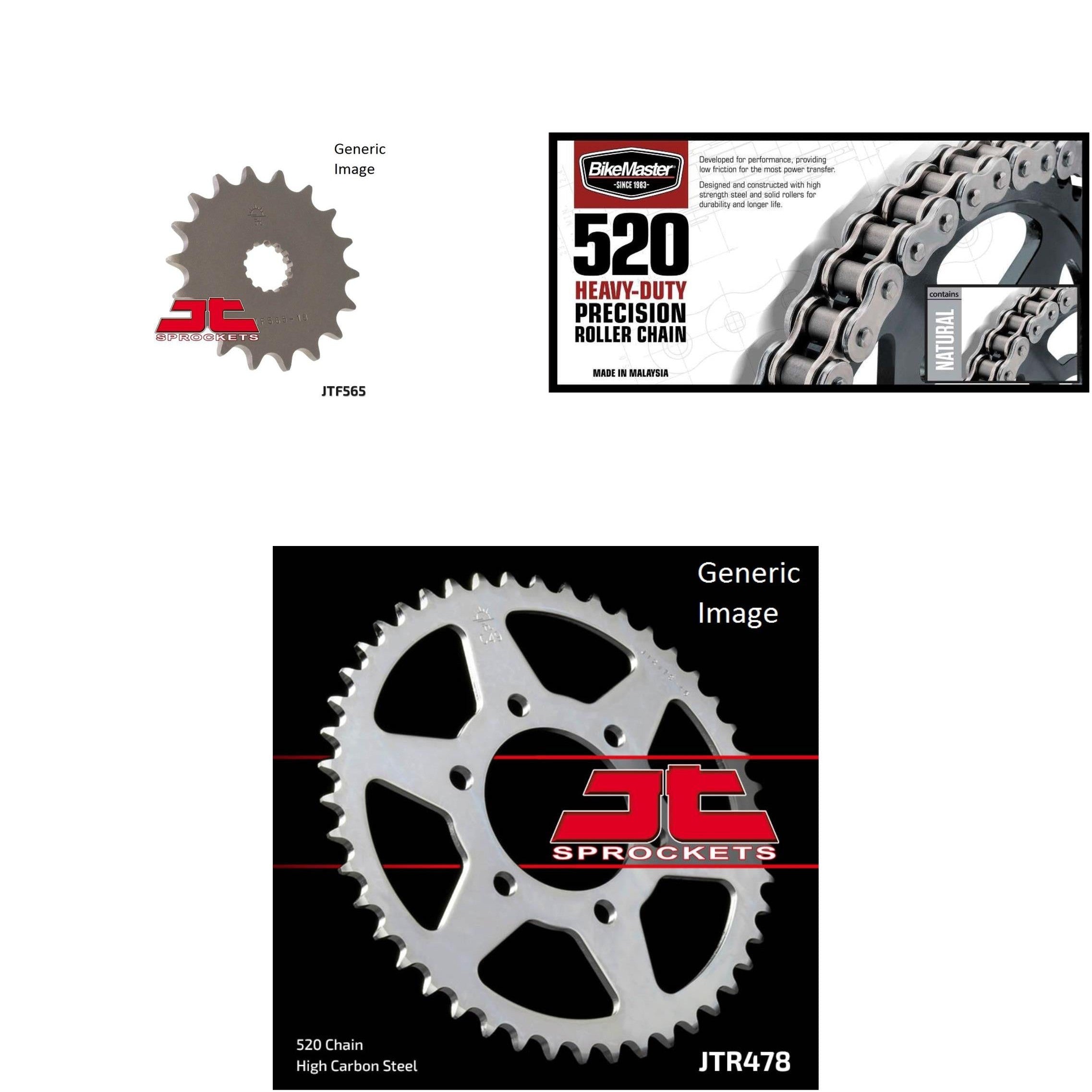 Kawasaki er6n chain and hot sale sprocket