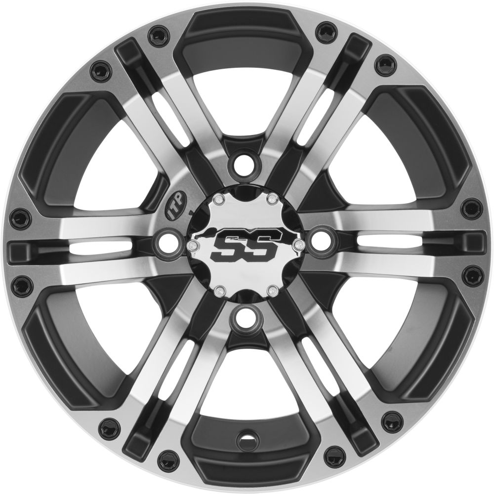 ITP SS212 Alloy Wheel Machined Black 12x7 4/110 5+2 1228364404B