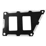 Modquad Switch Plate 2 Slot Black