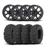 Llantas ITP Tsunami de 15" en negro mate y neumáticos Blackwater Evolution [32x10-15]