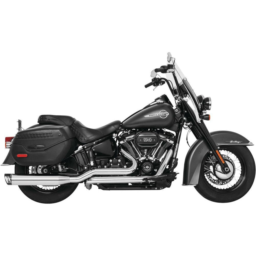 Freedom Performance Racing Dual Exhaust 4" Chrome/Black - HD00784