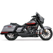 Freedom Performance Combat 2 Into 1 Shorty Exhaust Black With Pitch Black Tip HD00854