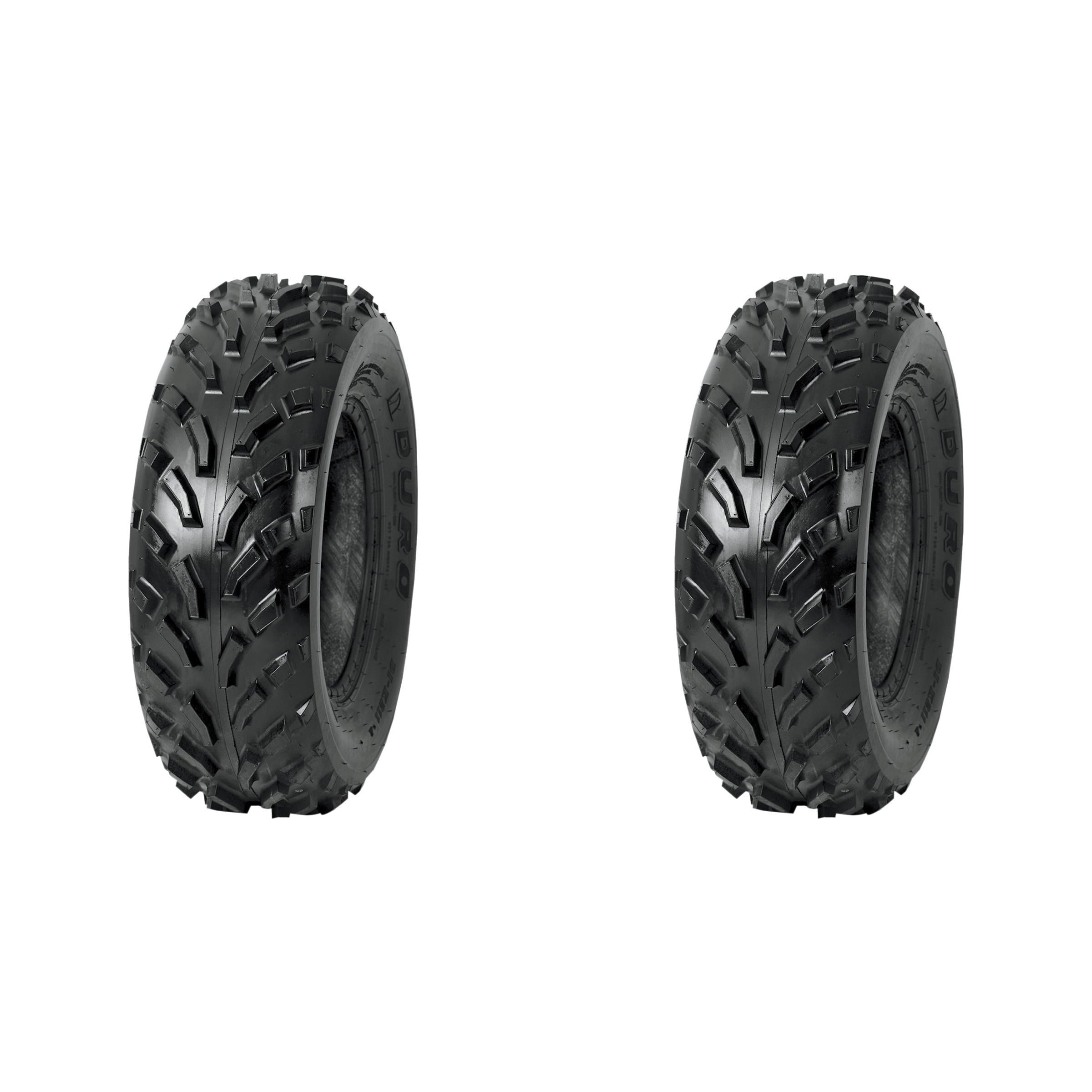 Set of 2 DURO DI-K211 Front Tires 25x8-12 4-ply