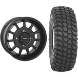 Set of 2 Mounted Wheel and Tire Kit Wheel: 14x7 4+3 4/156 Tire: 30x10-14 8 Ply