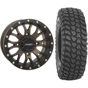 Set of 2 Mounted Wheel and Tire Kit Wheel: 15x7 6+1 4/137 Tire: 32x10-15 8 Ply