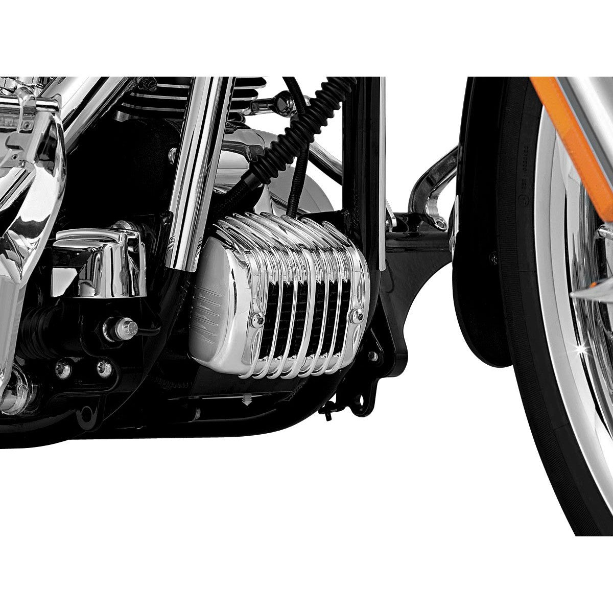 New Harley-Davidson FLS Softail Slim 2012-2014Regulator Cover Chrome by Kuryakyn
