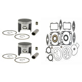 2 SPI Pistons Gasket Bearings Kit Arctic Cat 600 Sabercat Crossfire Firecat M6