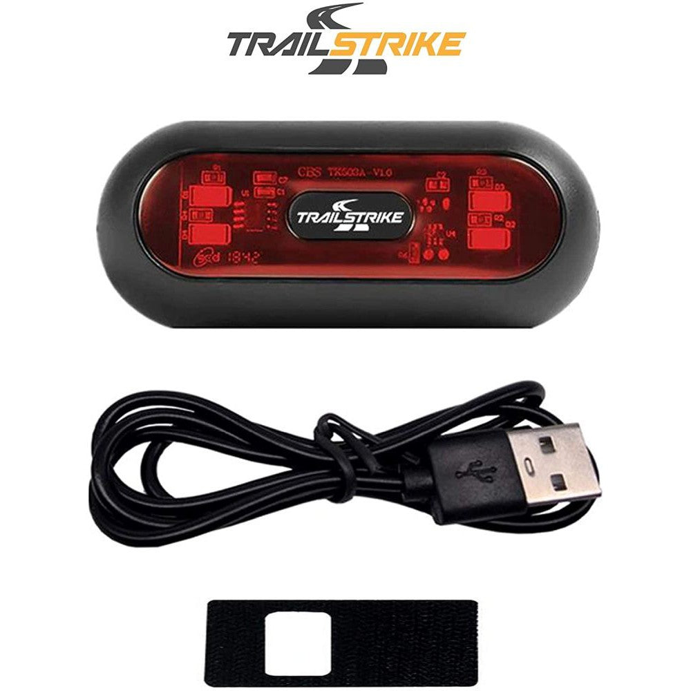 Trailstrike LED Motorcycle Bike Bicycle Red Rear Helmet Light Lamp