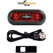 Trailstrike LED Motorcycle Bike Bicycle Red Rear Helmet Light Lamp