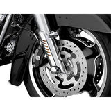 Protectores deflectores de horquilla inferiores cromados Kuryakyn para Harley FLHX Street Glide 06-13
