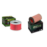 HIFLO FILTRO Oil and Air Filter Kit for HONDA GL650 Silver Wing RC10 83-86
