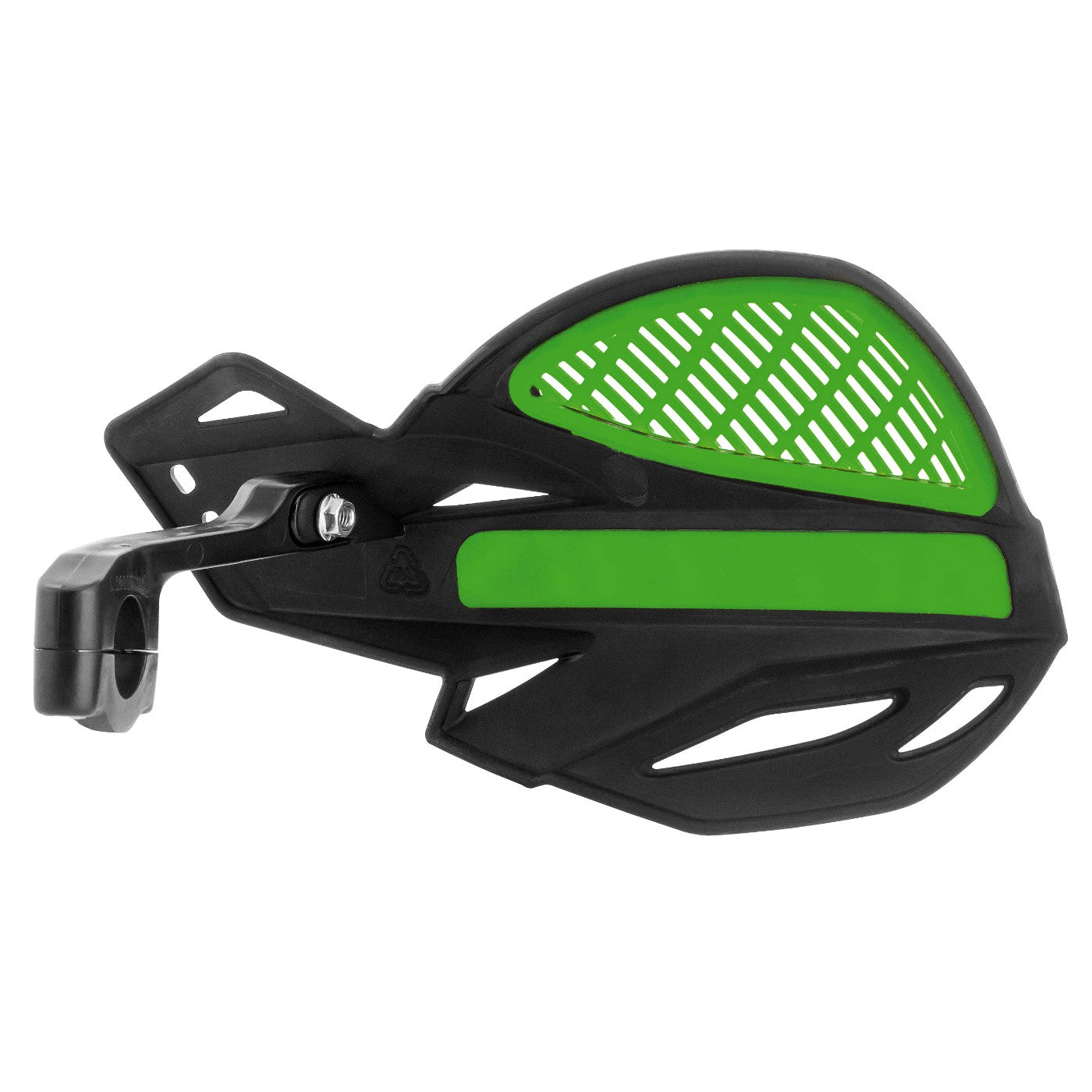 Acerbis Black/Green Uniko Vented Handguards - 2072671043