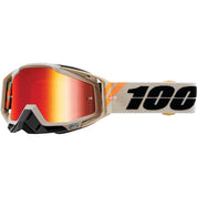 100% Gen1 Racecraft Goggles Poliet with Red Mirror Lens - 50110-338-02
