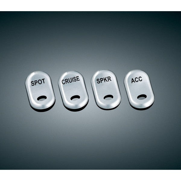 KURYAKYN STAINLESS ROCKER SWITCH COVERS 1996-2013 HARLEY DAVIDSON FLHTCU I 7232