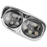 Faros delanteros Letric Lighting para Road Glide Dual, negro/cromado