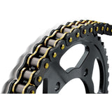 Cadena sellada BIKEMASTER 525 BMZR 150 negra/dorada