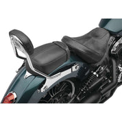 Cobra Detachable Backrest Short w/Pillion Pad Chrome - 502-2211