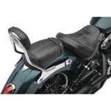 Cobra Detachable Backrest Short w/Pillion Pad Chrome - 502-2211